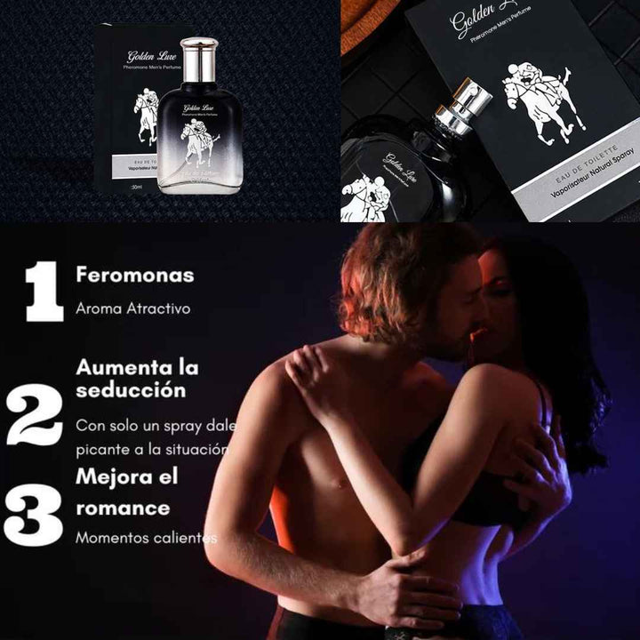 Perfume para Hombre con Feromonas "GOLDEN LURE" 50 ml