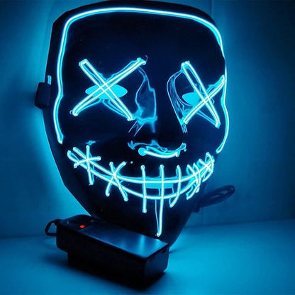 MASCARA LED HALLOWEEN - Brilla en la oscuridad